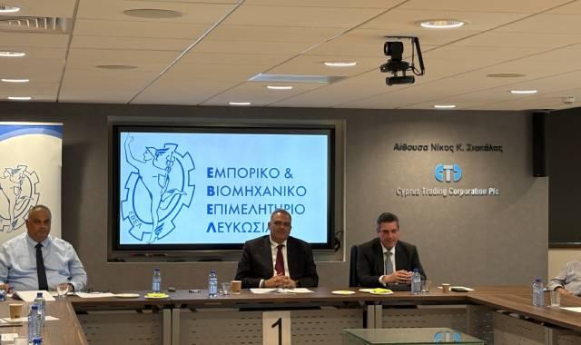 Συνάντηση ΕΒΕ Λευκωσίας με τον Ανώτερο Εκτελεστικό Διευθυντή της Ελληνικής Τράπεζας